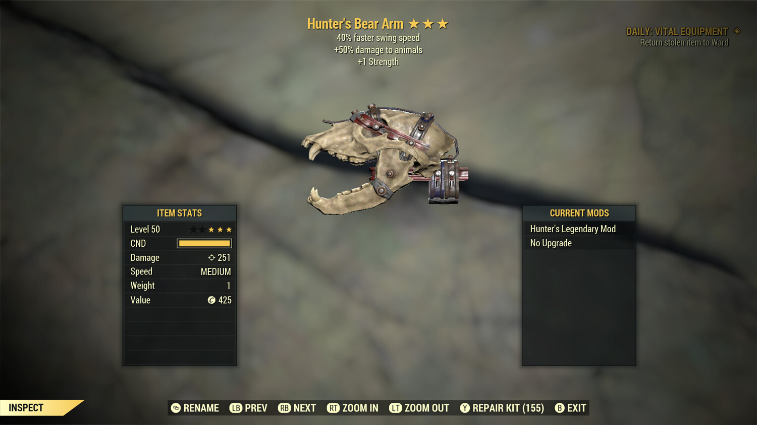 Hunters 1S/SS Bear Arm