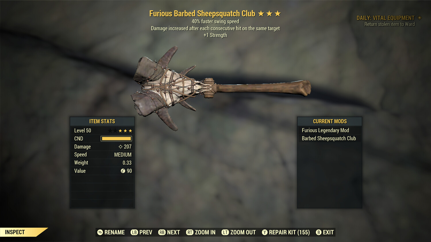 Furious 1S/SS Sheepsquatch Club