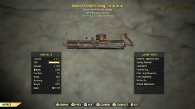 Hunters Explosive 25 Gatling Gun