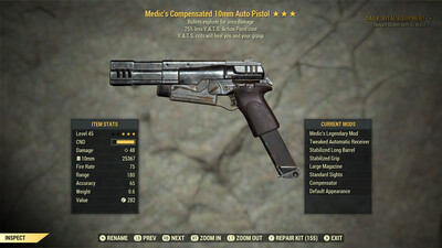 Medic Explosive 25 10mm Pistol