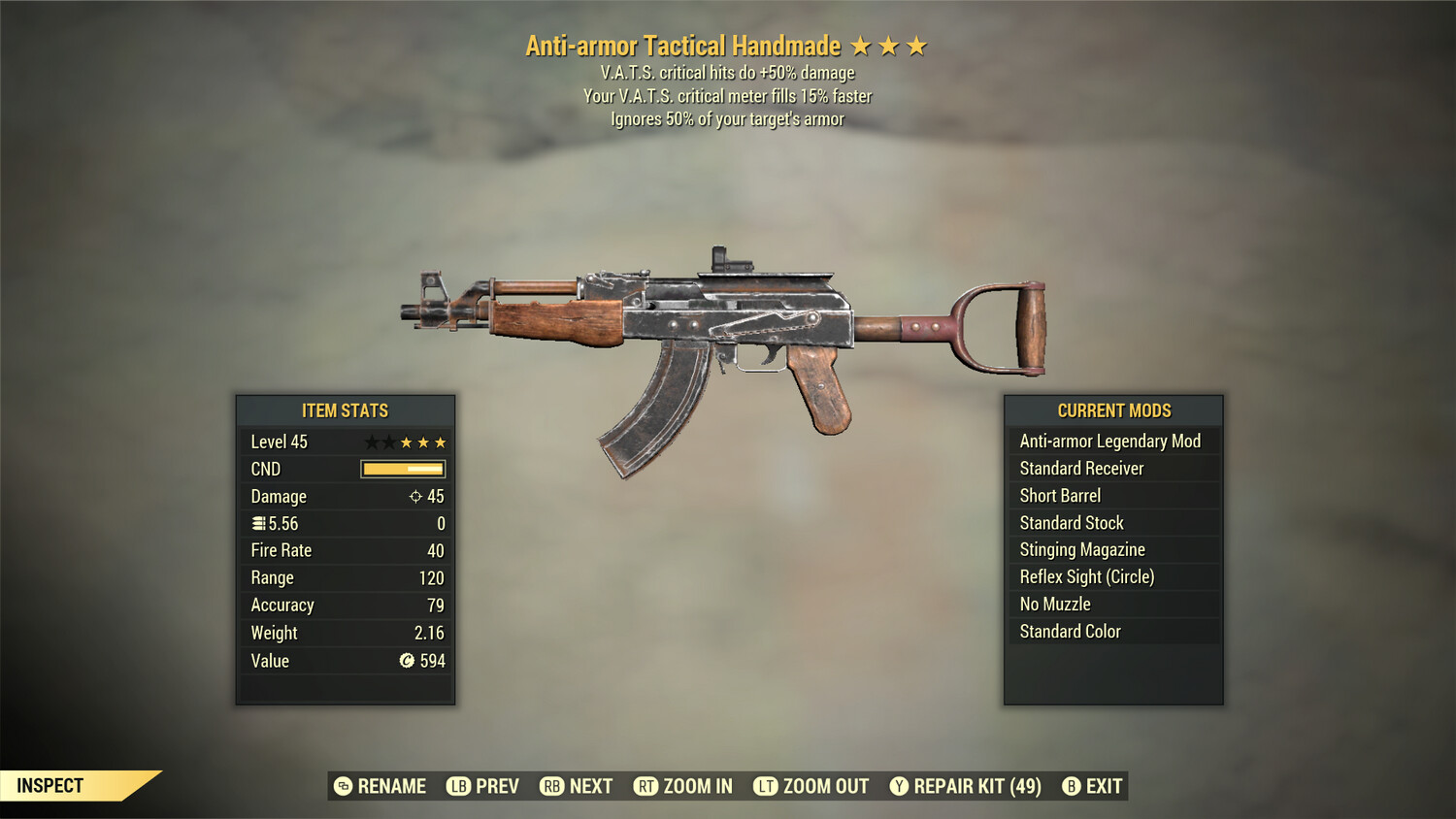 Unbreakable Anti Armor 50/15c Handmade