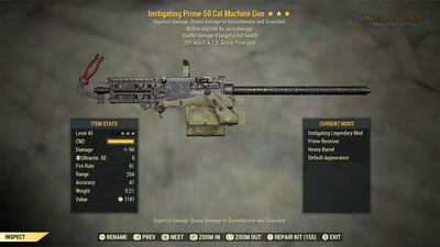 Instigating Explosive 25 50-cal Machine Gun