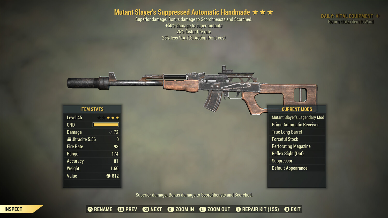 Mutant Slayers 25/25 Handmade