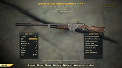 Furious 25/25 Combat Rifle