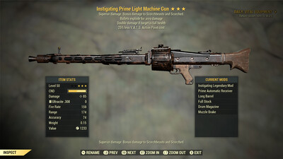 Instigating Explosive 25 Light Machine Gun