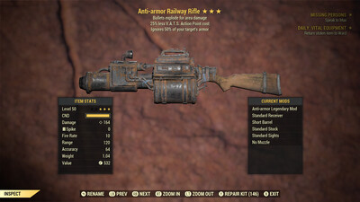 Anti Armor Explosive 25 Railway Rifle