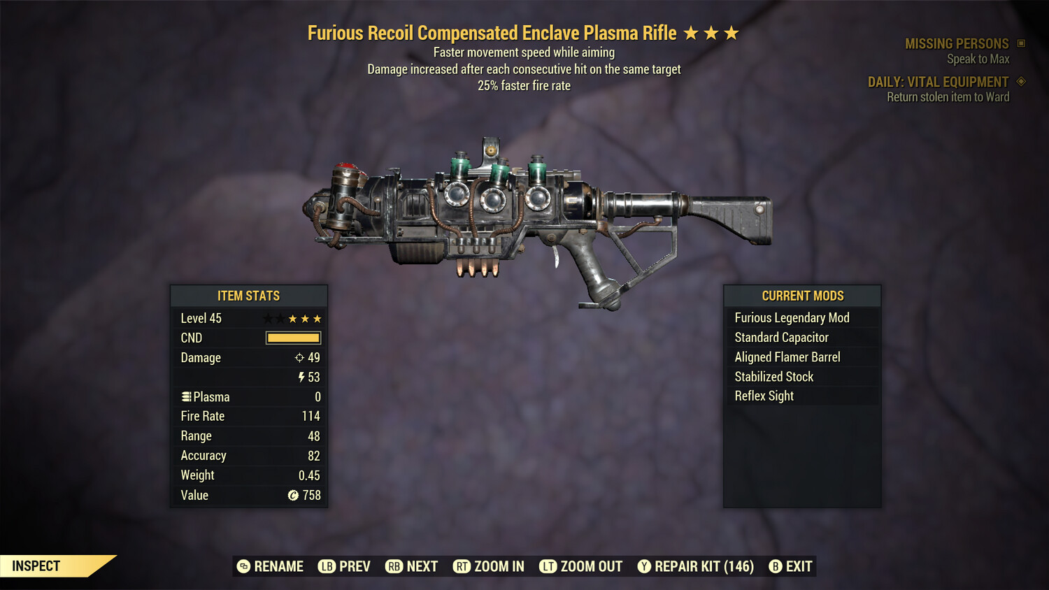 Furious 25/FMSWA Enclave Plasma Rifle With Flamer Mod
