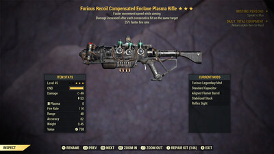 Furious 25/FMSWA Enclave Plasma Rifle With Flamer Mod