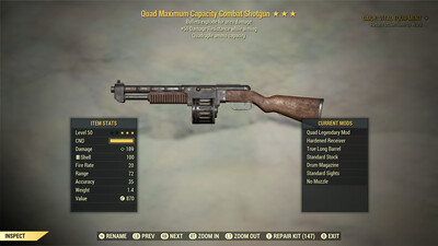 Quad Explosive 50 Combat Shotgun