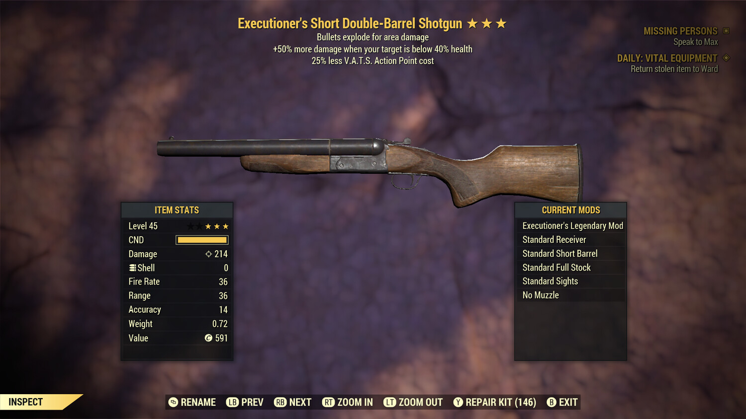 Executioners Explosive 25 Double Barrel Shotgun