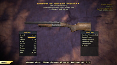 Executioners Explosive 25 Double Barrel Shotgun