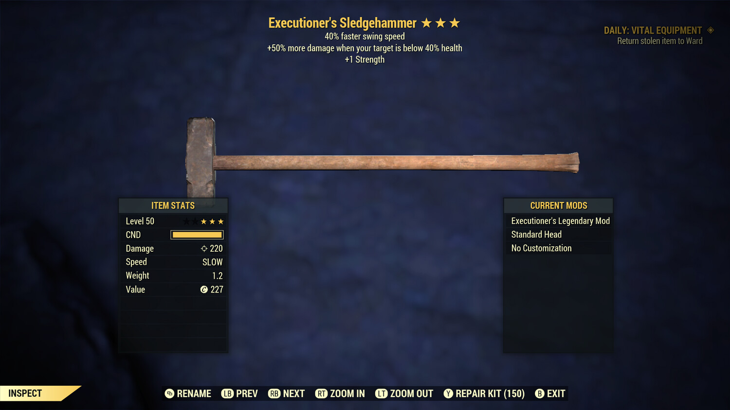 Executioners 1S/SA Sledgehammer