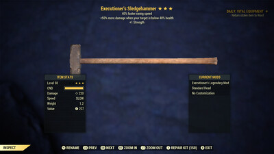 Executioners 1S/SA Sledgehammer