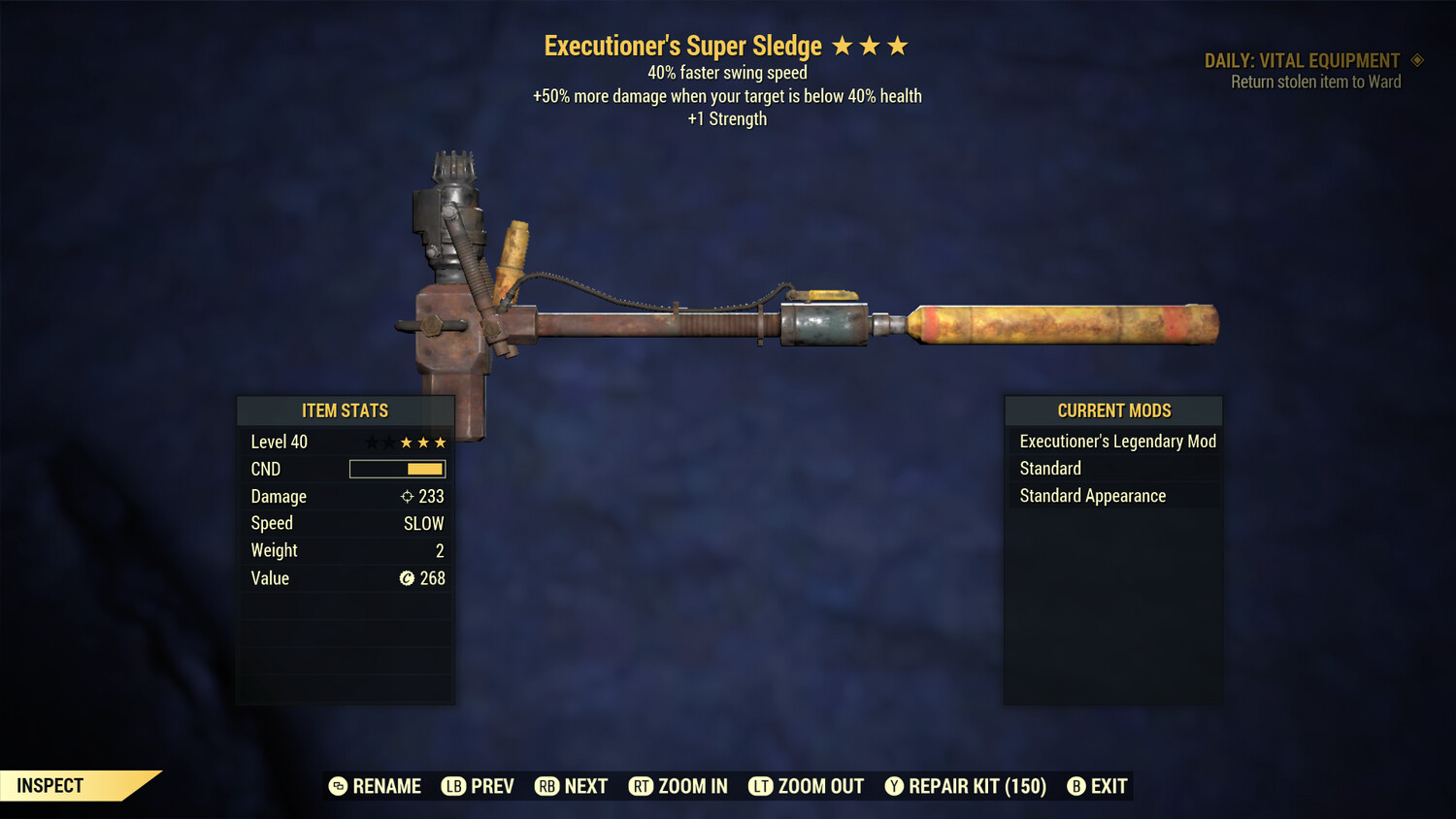 Executioners 1S/SS Super Sledge