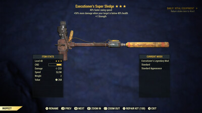 Executioners 1S/SS Super Sledge