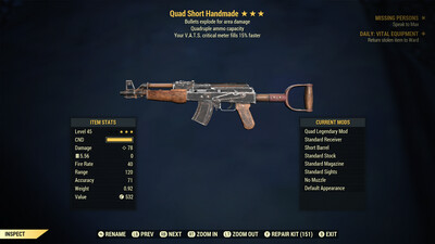 Quad Explosive 15c Handmade