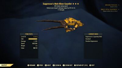 Suppressor 1S/SS Mole Miner Gauntlet