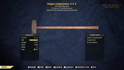 Vampire SS/25 Sledgehammer