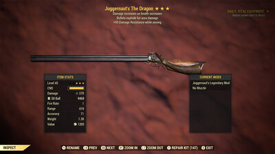 Legacy Juggernaut Explosive 50 The Dragon (rerolled)