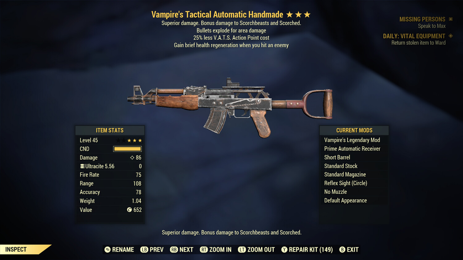 Vampire Explosive 25 Handmade