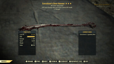 Executioners 1S/SS Bone Club