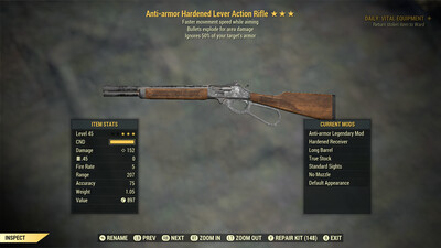 Unbreakable Anti Armor Explosive FMSWA Lever Action Rifle
