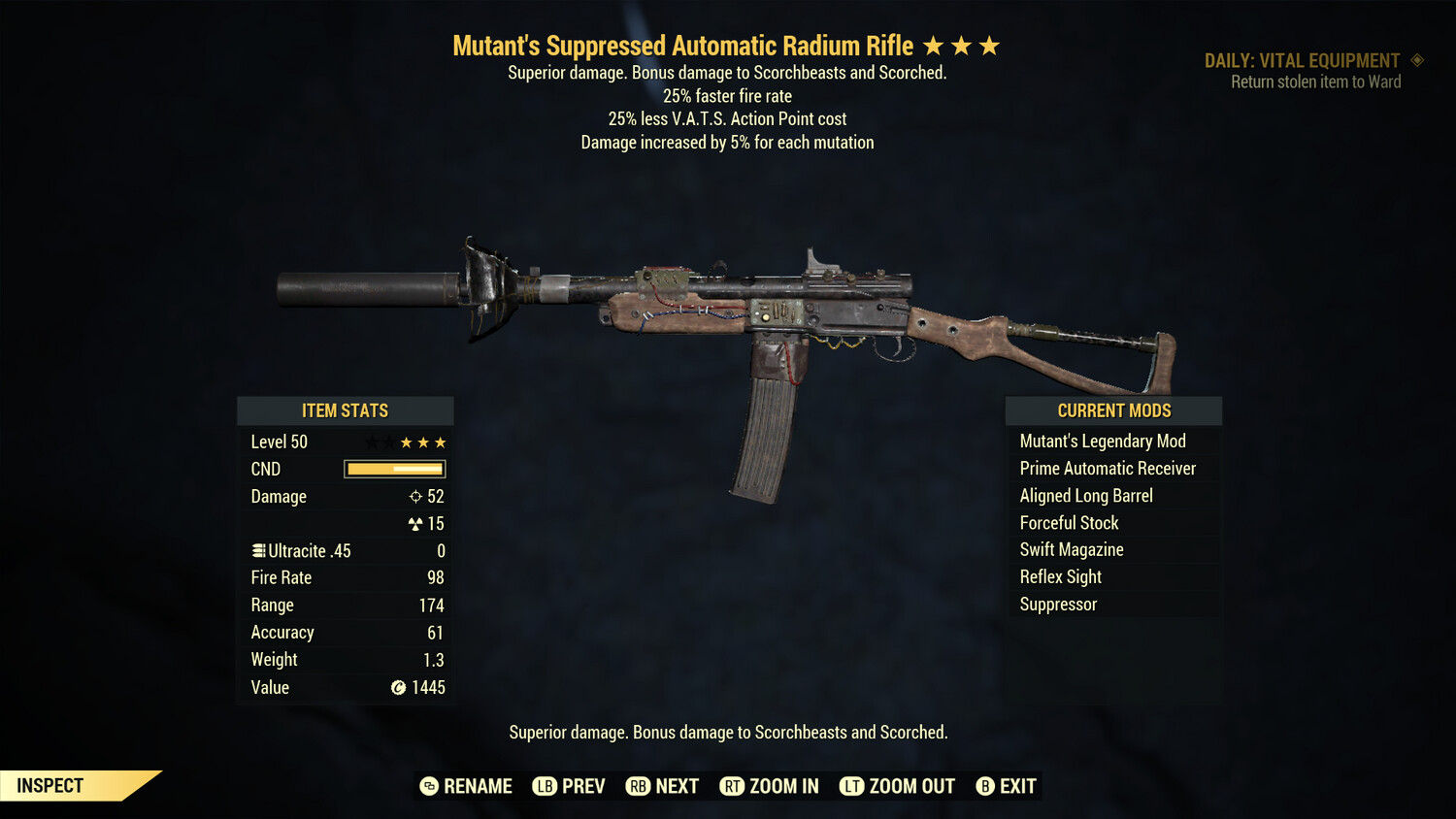 Mutant 25/25 Radium Rifle