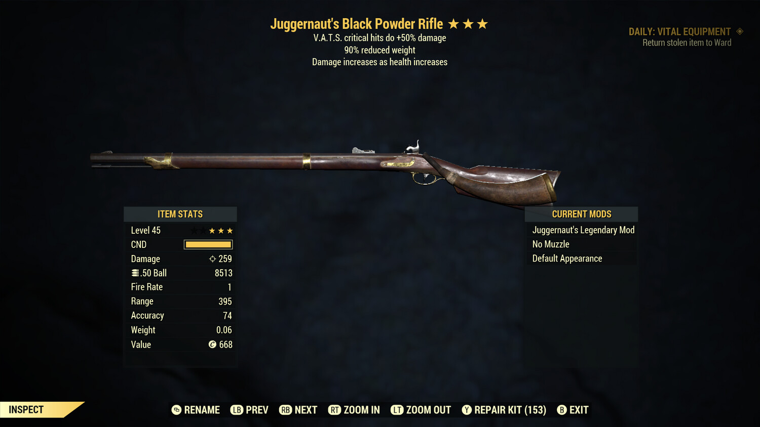 Juggernaut 50/90 Black Powder Rifle