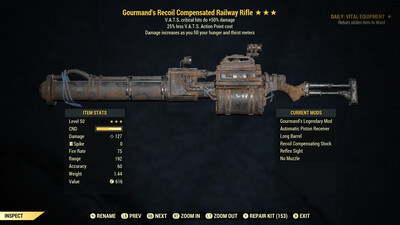 Gourmand 50/25 Railway Rifle