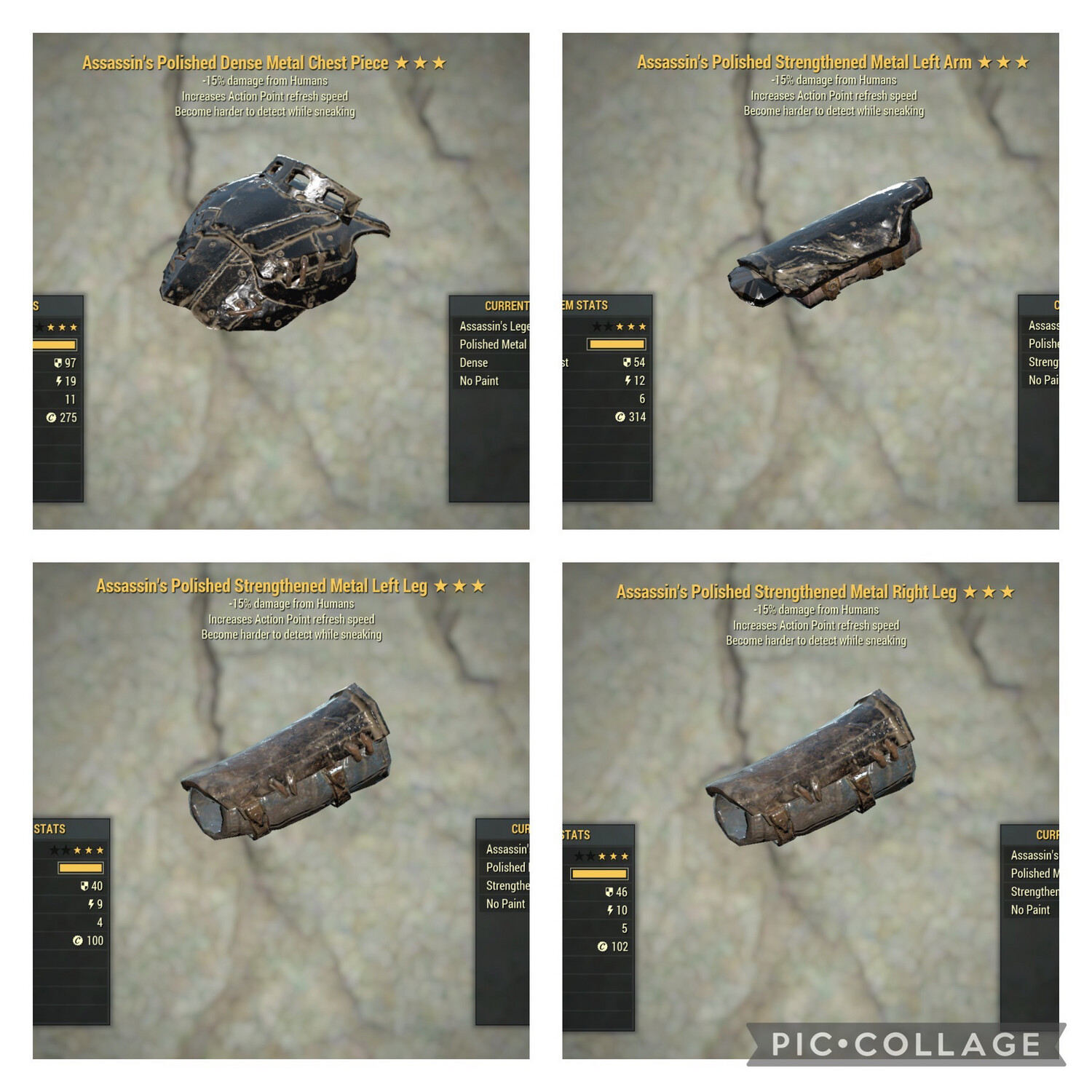 Assassins AP/Sneak Metal 4/5 Set