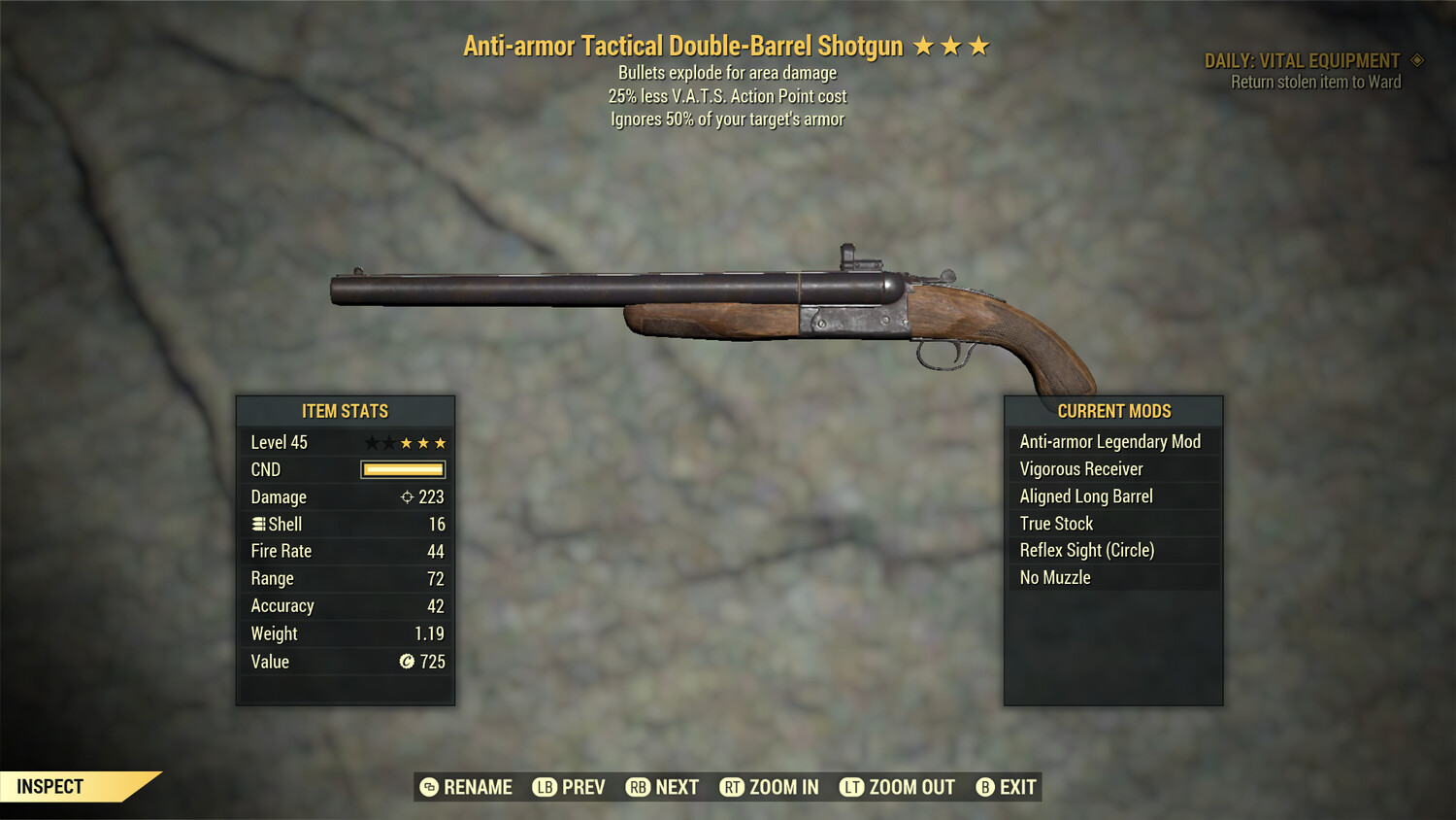 Anti Armor Explosive 25 Double Barrel Shotgun