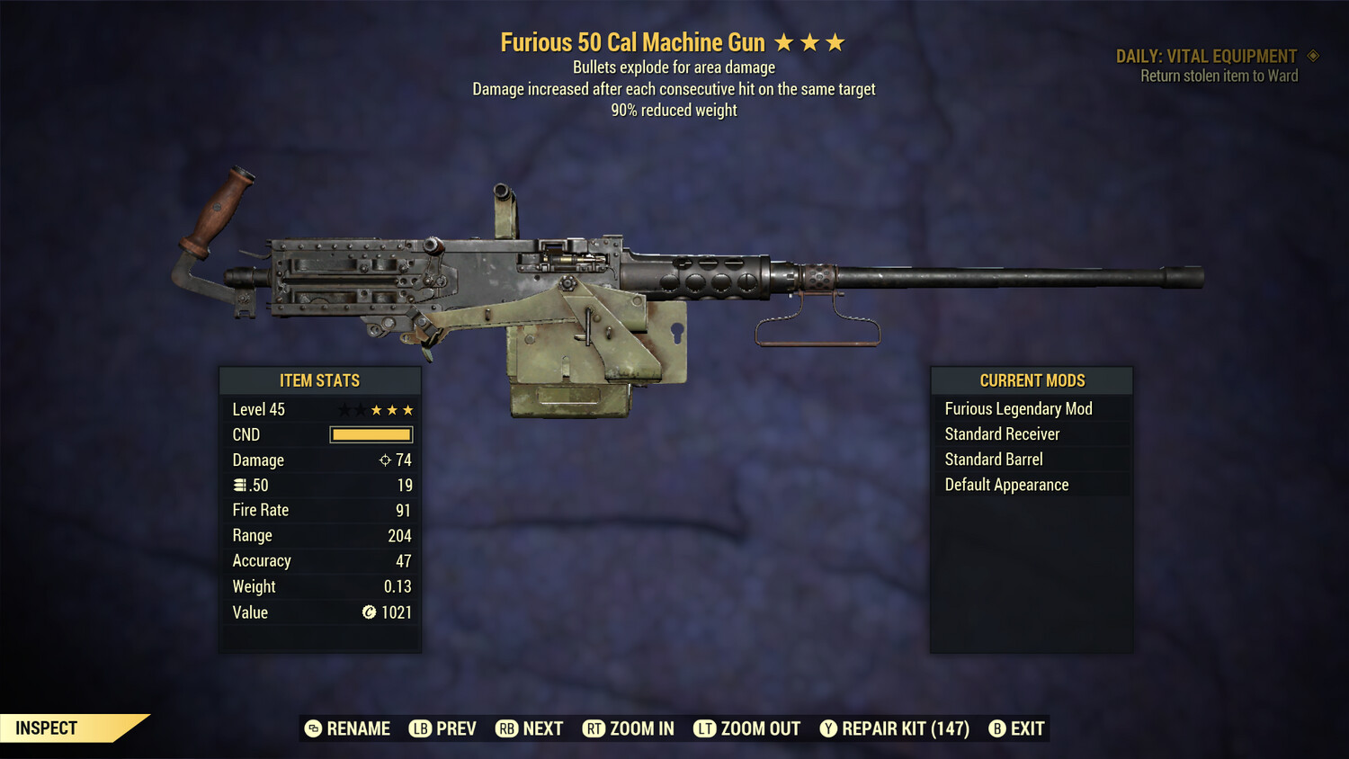 Furious Explosive 90 50-cal Machine Gun