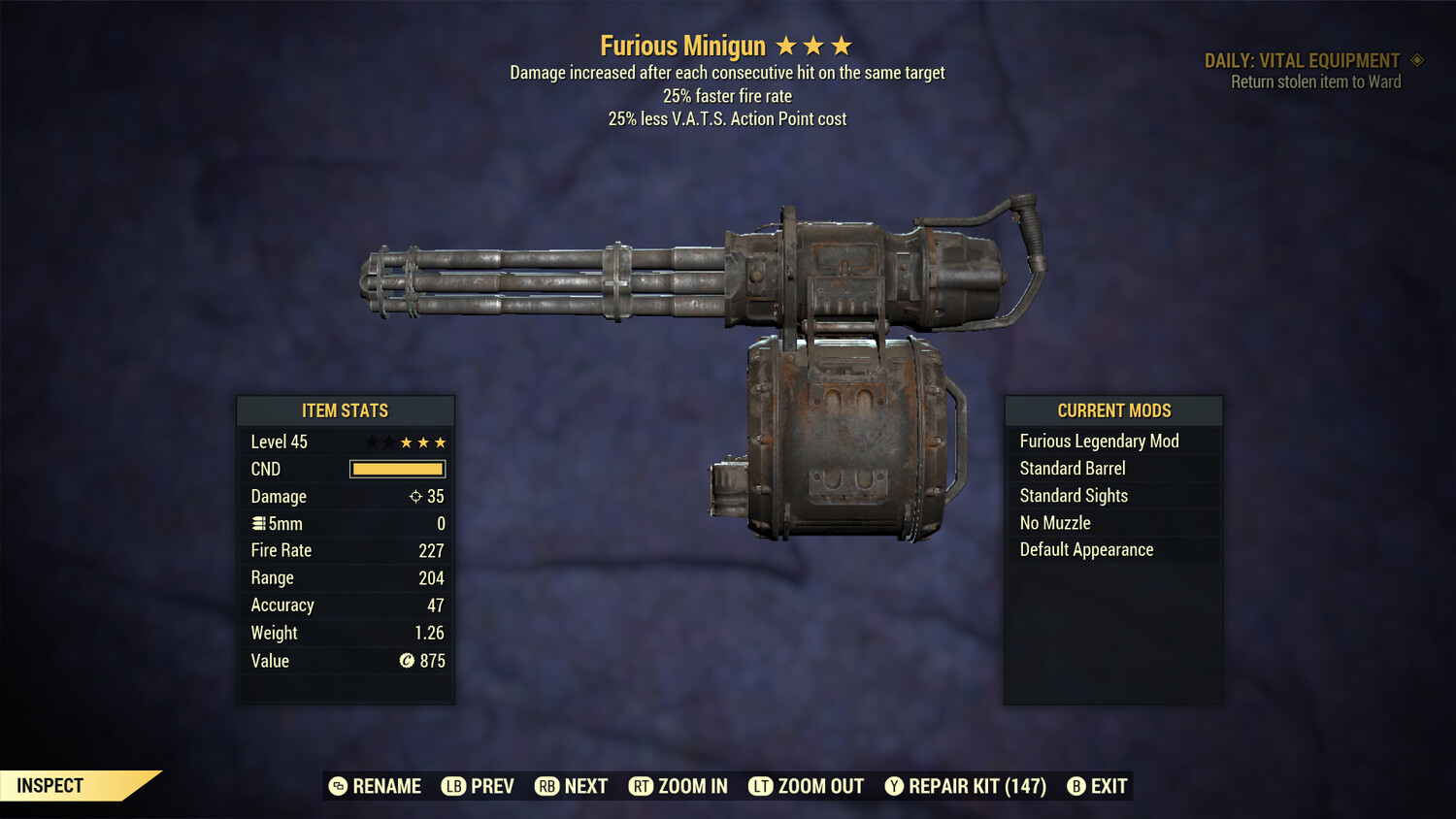 Furious 25/25 Minigun