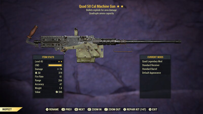 Quad Explosive 50-cal Machine Gun