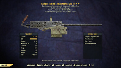 Vampire Explosive 15c 50-cal Machine Gun