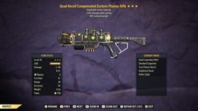 Quad 25/90 Enclave Plasma Rifle With Flamer Mod