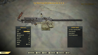 Two Shot Explosive 250 50-cal Machine Gun