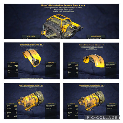 Mutant Weapon Weight Reduction Excavator Full Set!