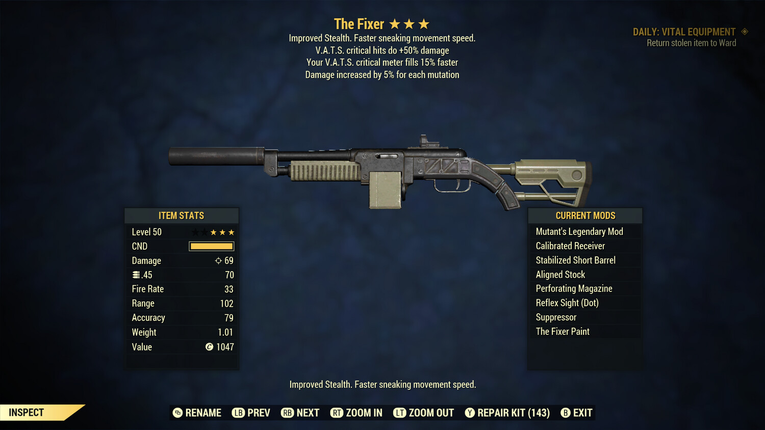 The Fixer: Mutant 50/15