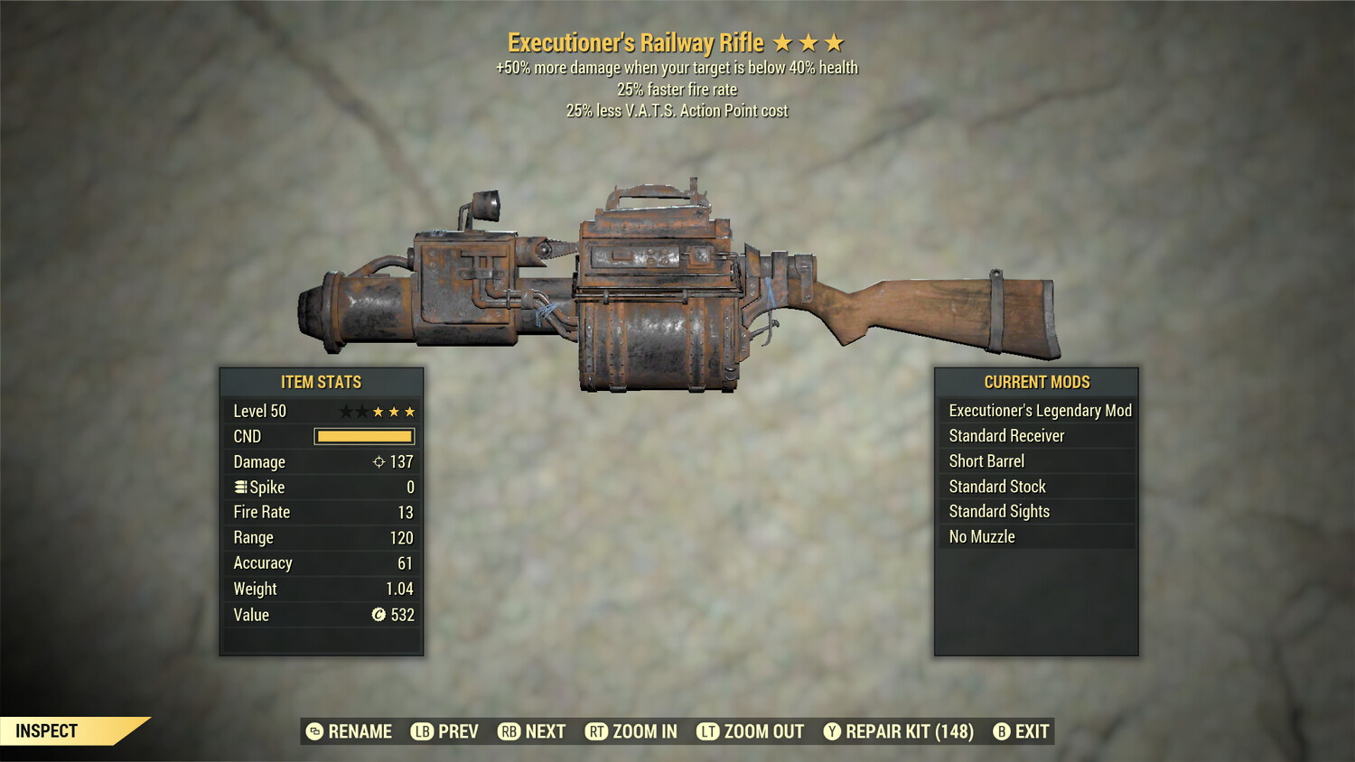 Executioners 25/25 Railway Rifle