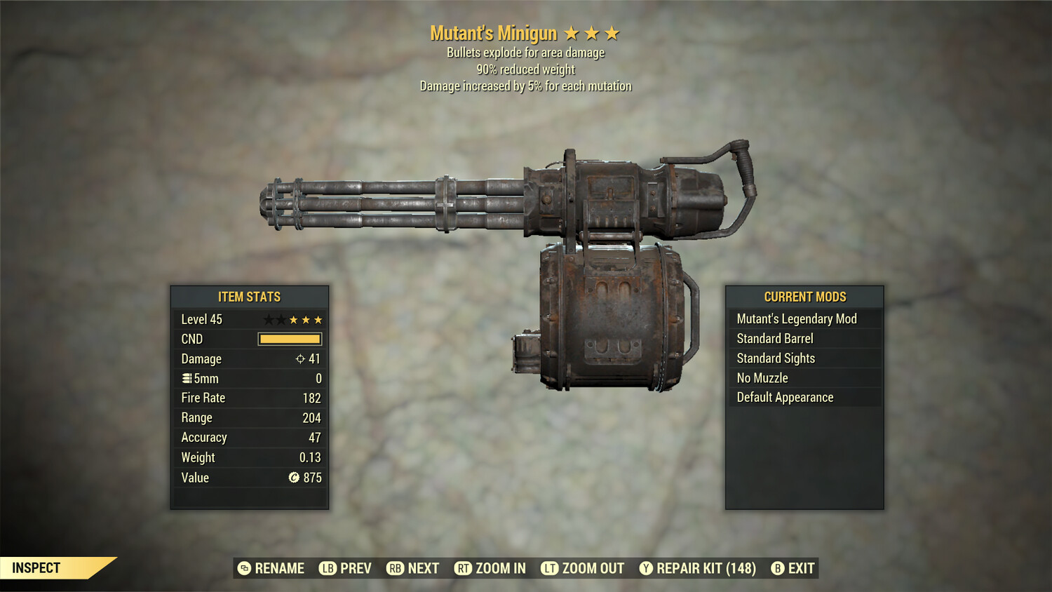 Mutant Explosive 90 Minigun