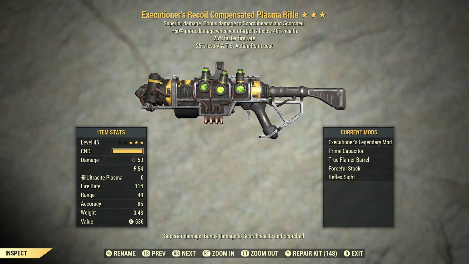 Executioners 25/25 Plasma Rifle