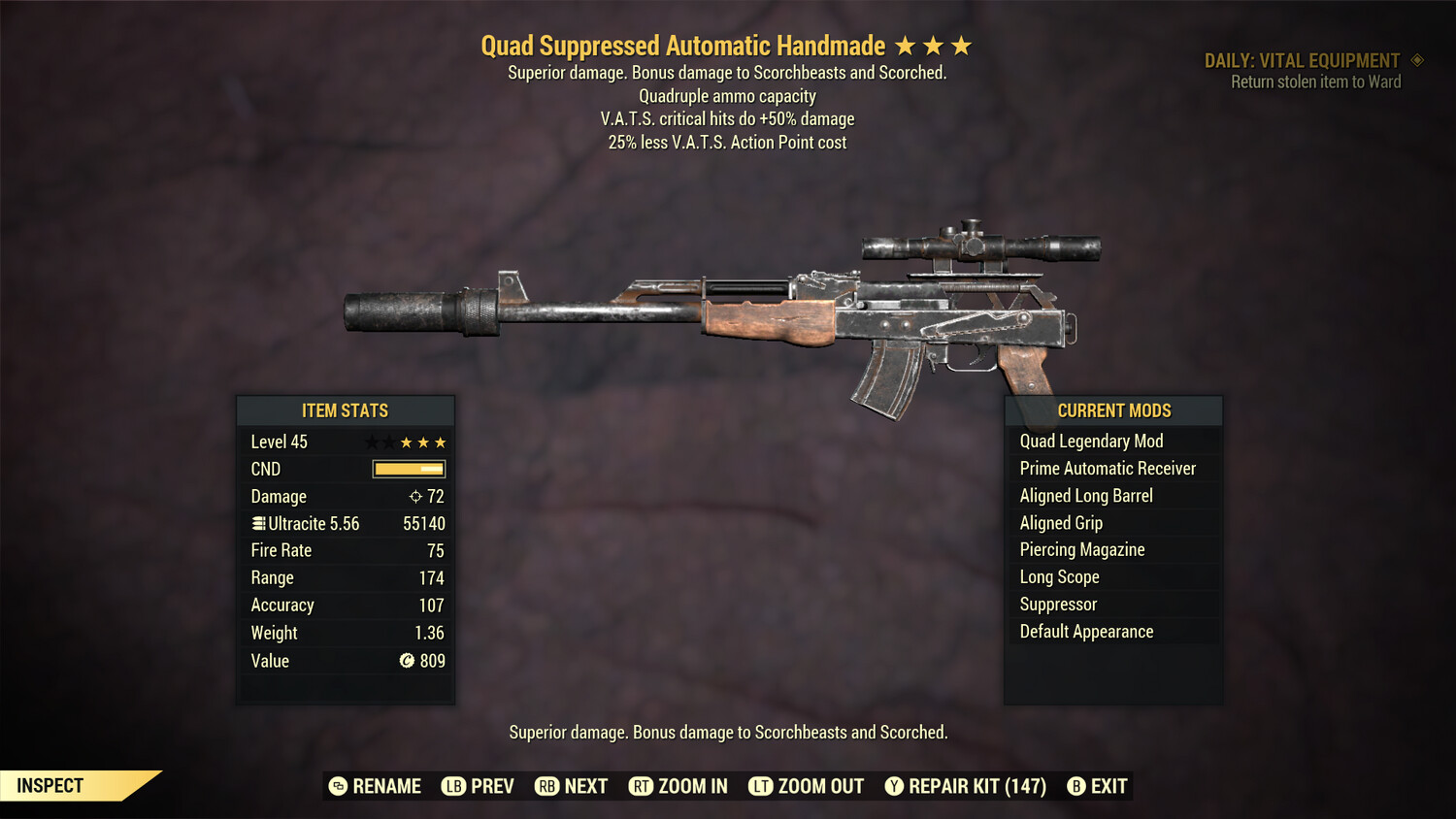 Quad 50/25 Handmade