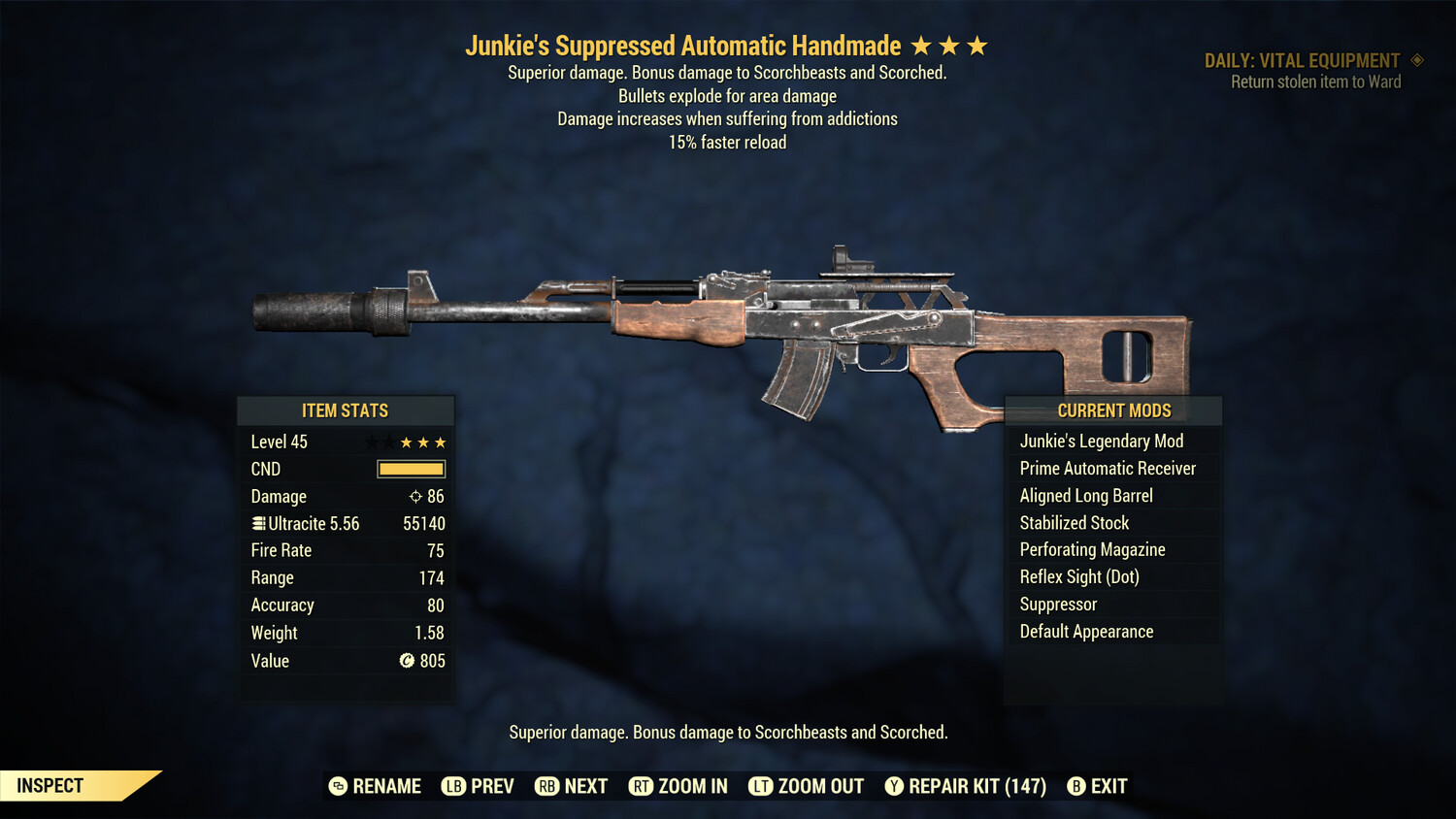 Junkie Explosive 15r Handmade