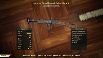 Legacy Anti Armor Explosive Radium Rifle