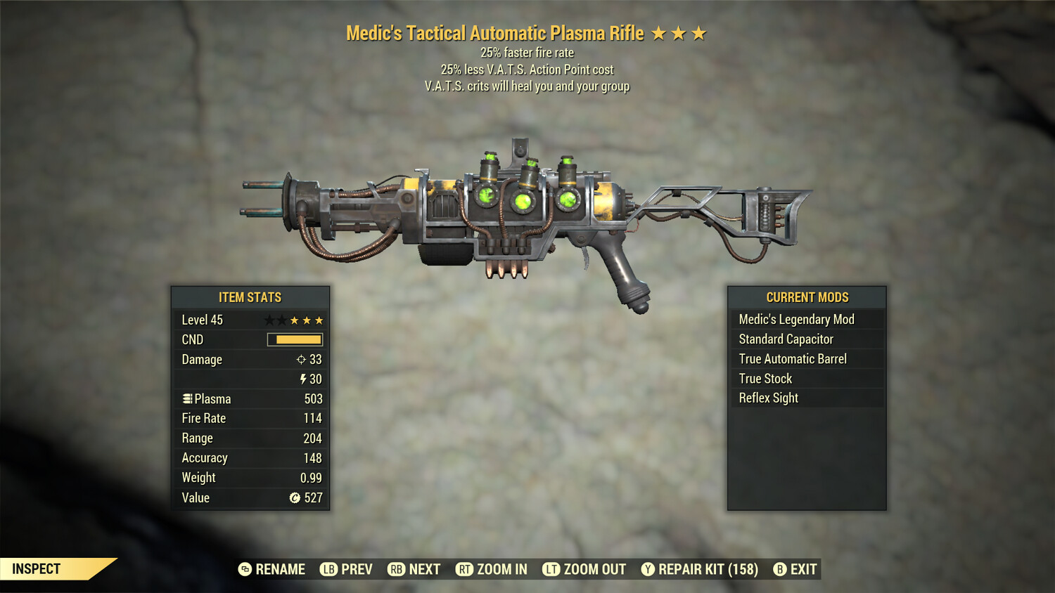 Medic 25/25 Plasma Rifle