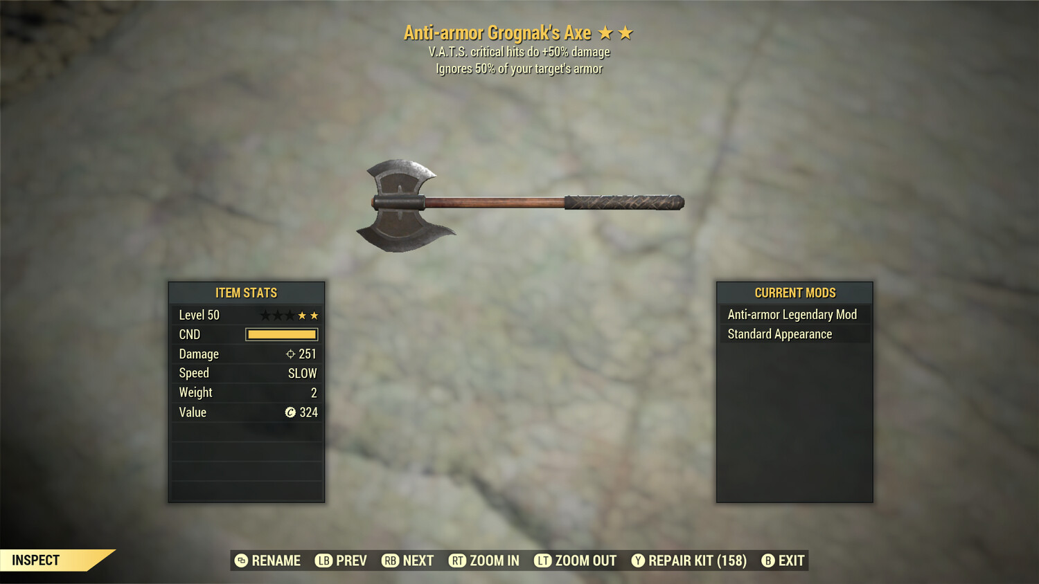 Anti Armor 50 Grognak Axe