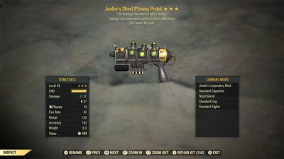 Junkie 25/50 Plasma Pistol/rifle