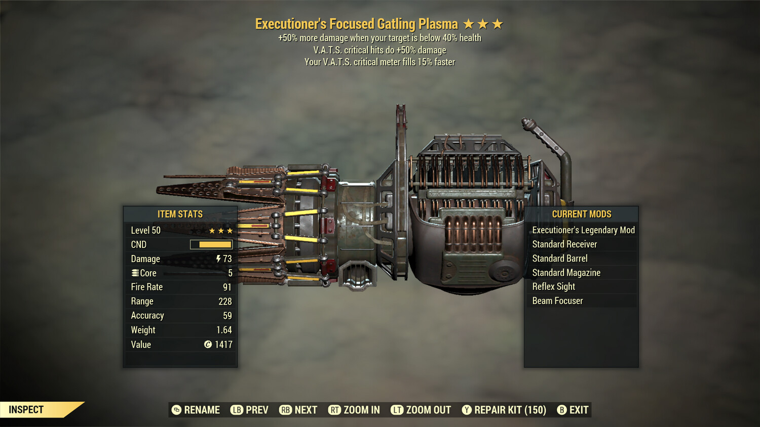 Executioners 50/15 Gatling Plasma