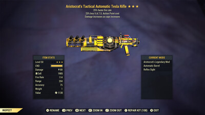 Aristocrat 25/25 Tesla Rifle